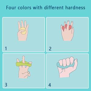 Buy cheap 4pcs Hand strength recovery, grip and finger separation Strengthening Training Tool Finger Exercise Mud from wholesalers