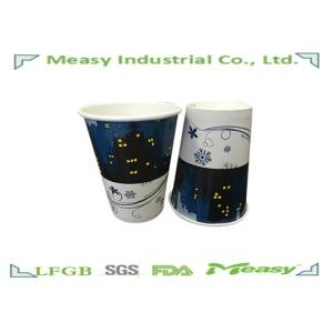 Buy cheap 12OZ Disposable Single Wall Cold Beverage Paper Cups Color Printing from wholesalers