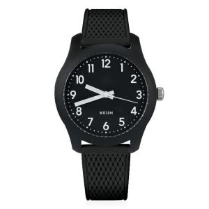 Buy cheap Black Plastic Quartz Watch 12mm Polyester Minimalism 3ATM Ocean Plastic from wholesalers