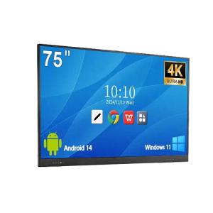 Buy cheap Win11 Interactive Whiteboard 20-40 Point Touch Screen Demo Board for Advertising in Digital Classroom 75 Inch from wholesalers