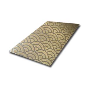 Buy cheap 201 304 316 Etched Stainless Steel Sheet For Interior Decoration SS Steel Pattern Plate product