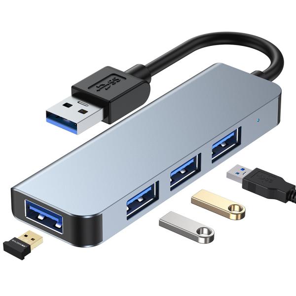 Buy cheap 4port 3.0 USB HUBs ULtra Slim , Portable Type C To USB 3.0 Adapter Splitter from wholesalers