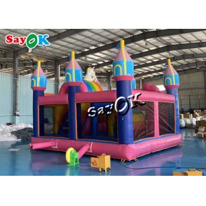 5.9m 19ft Fairy Wonderland Inflatable Jumping Castles With Slide