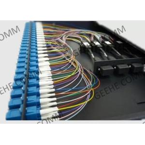 FTTH 1U 19 Inch 24 Port Fiber Patch Panel With Adapter