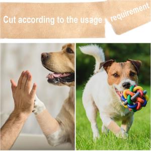 Buy cheap Beige-Self Adhesive Cohesive Bandage Wrap, Self Adherant Non-Woven Wrap Rolls, Atheletic Tape For Wrist, Ankle, Hand from wholesalers