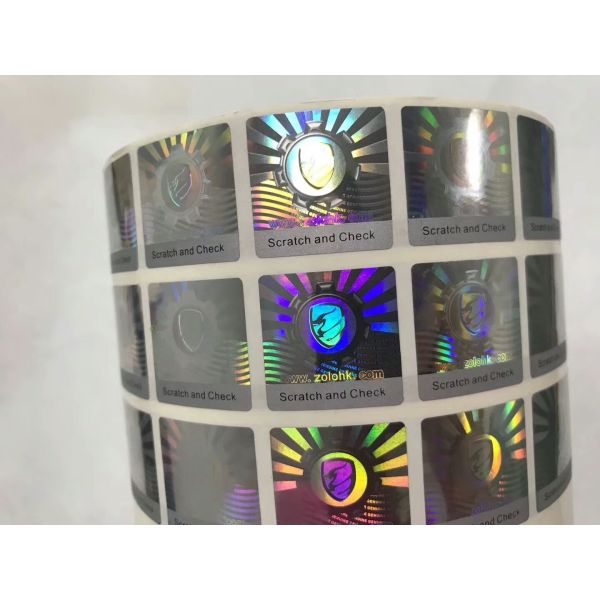 Buy cheap Anti Counterfeit 3D Holographic Stickers , Hologram Seal Stickers With Scratch Off Layer from wholesalers