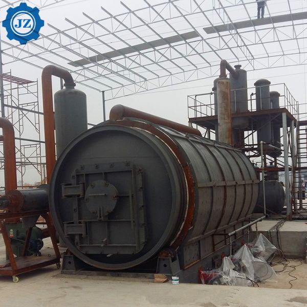 Quality 30ton Continuous Waste Plastic Scrap Tyre Recycling Pyrolysis To Oil Plant for sale