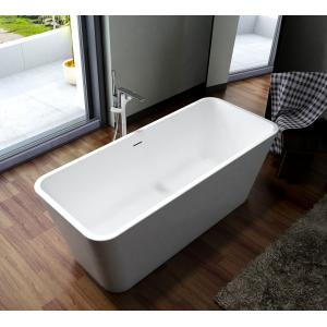 Buy cheap Solid Surface Freestanding Soaking Bathtub Smooth High Gloss from wholesalers