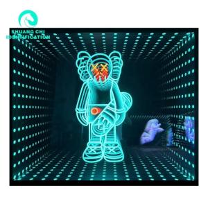 Buy cheap 2023 Material Abyss 3D Stereo Custom Neon Infinity Mirror with LED Strips Light Source from wholesalers
