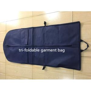 Buy cheap Tri-foldable Suit Garment Bag navy non woven and polyester with shoe pocket from wholesalers