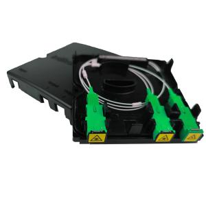 Buy cheap FTTH 2 Cores SC APC Plastic Fiber Optic Splitter Faceplate Socket Panel with 3 Time from wholesalers