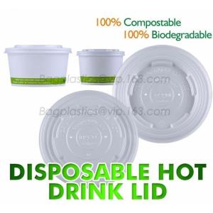 Buy cheap PLA compostable lids, BPI certificated compostable coffee cup lid made in China, Coffee cup with CPLA lid from wholesalers