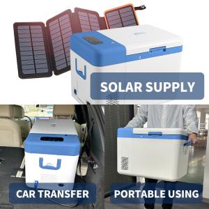 Buy cheap 25L Portable Car 12V/24V -60 Degree Deep Cooling Home Under Table Freezer with ABS from wholesalers