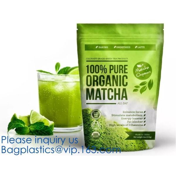 Quality Biodegradable foil pouch standing up spice bag Clear Window Food Packaging Bag Metalized Stand Up Pouch With Zipper, for sale