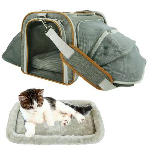 Buy cheap Self Lock Zipper Closure Dog Carrier Bag Airline Approved With Luggage Strap from wholesalers