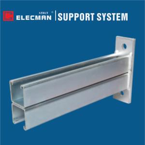 Buy cheap Galvanized Steel Double Slotted Strut Channel Brackets Support System from wholesalers