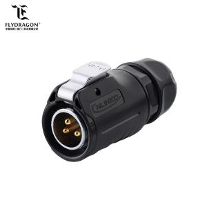 IP67 Push Pull 3Pin Waterproof Supply Electrical Power Connector