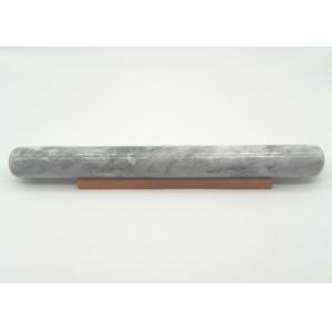 Buy cheap Grey Solid Marble Rolling Pin 39 x 4cm Moisture Resistant With Wood Base from wholesalers