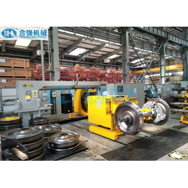 Quality 300 Ton Double Cylinder Wheelset Press With 180 Degree Rotary Trolley for sale