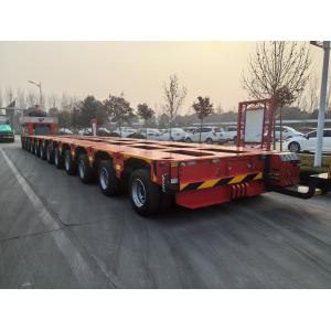 8PCS / Axis Heavy Load Adjustable Hydraulic Modular Trailer For Transportation