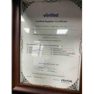 Shanghai Ecopro Environmental Engineering Co., Ltd. Certifications
