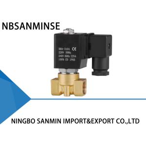 Professional P2 Small Brass Solenoid Valve 3 / 8 " Customized High Reliability