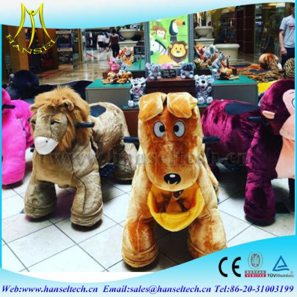 Quality Hansel good performance plush electric mouse animal kiddie rides for sale for sale