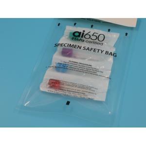 Buy cheap Customizable Biohazard Specimen Bags For Lab Sample Transport Zipper PP And PE Plastic For Garbage And Chemical Industries from wholesalers