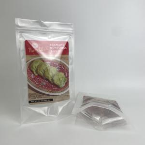 Buy cheap 2022 china factory custom printed transparent food stand up pouch bag with zipper from wholesalers