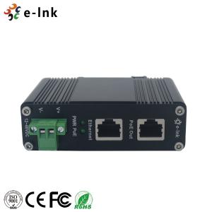 E-Link Gigabit Power Over Ethernet Injector 12~48VDC Power Input DIN Rail / Wall
