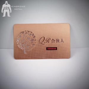 High Quality Customized Personalized Metal Membership Card With Number