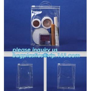 Biodegradable Customised printing Clear PVC Cosmetic Standup Zip lockk Pouch