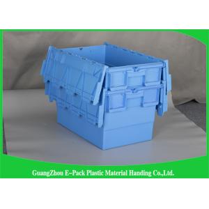 Commercial Distribution Plastic Attached Lid Containers For Transportation And