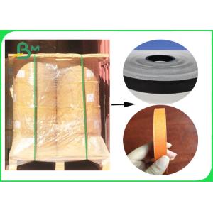 Buy cheap 60gr Full Dyeing Black & Orange Straw Paper Regular 15mm Anti - Water 100% Safe from wholesalers