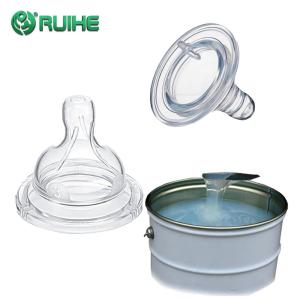 Transparent 50 Shore A LSR Liquid Silicone Rubber for Baby Pacifiers with Small