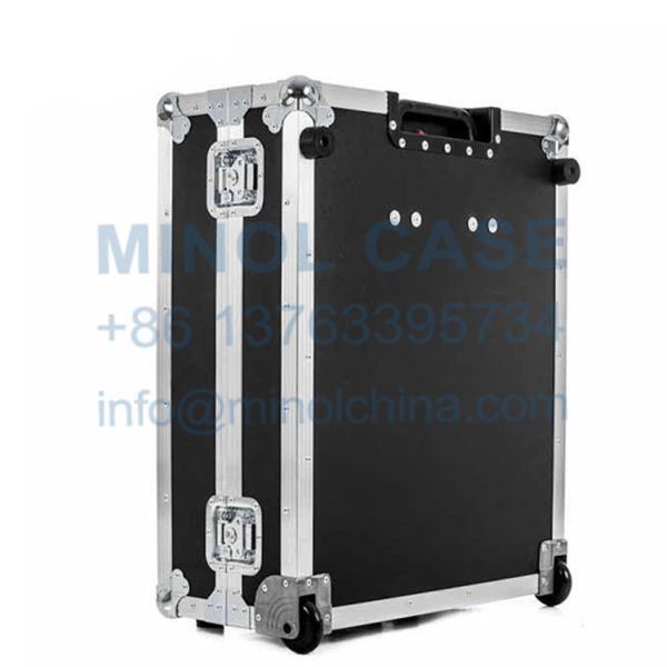 Quality Hard Trolley Aluminum Flight Case With Foam for sale