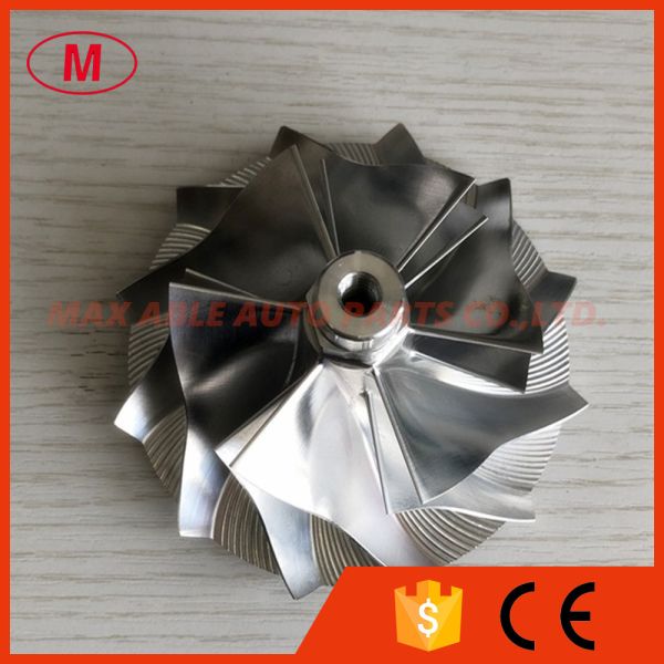 Buy cheap GT3794 67.77/94.00mm 6+6 blades Turbo milling/aluminum 2618/billet compressor wheel for CHEVY 6.6L from wholesalers