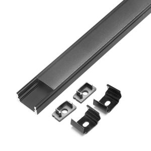Buy cheap U Shape Black Surface Mounted LED Profile Aluminium Alloy Material For LED Strip from wholesalers