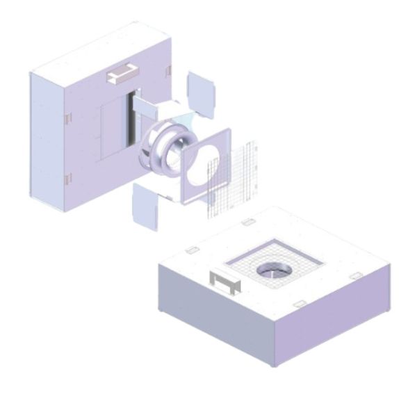 Aluminum Alloy FFU Fan Filter Unit with H13/H14 HEPA Filters for Cleanroom Air