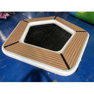 Round Inflatable Water Hammock Floating Raft 10 Classic Lounge Inflatable