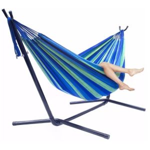 Buy cheap Stainless Steel Canvas Folding Hammock With Stand 200kg Weight Capacity from wholesalers