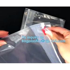 Buy cheap bag with plastic zipper and slider OEM orders are welcome, slider zip frosted soft touch plastic bag for T-Shirt packagi from wholesalers