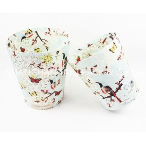 Buy cheap Paper Board Present Wrapping Accessories , Garbage Paper Trash Can White Color from wholesalers