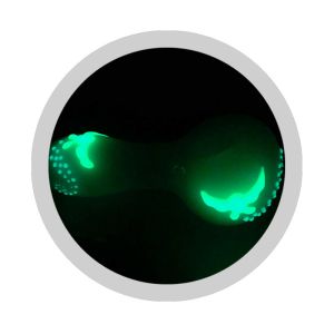 Night Luminous Bat Glass Hook Hand Smoking Pipe 4 Inches Length With Mixed Color