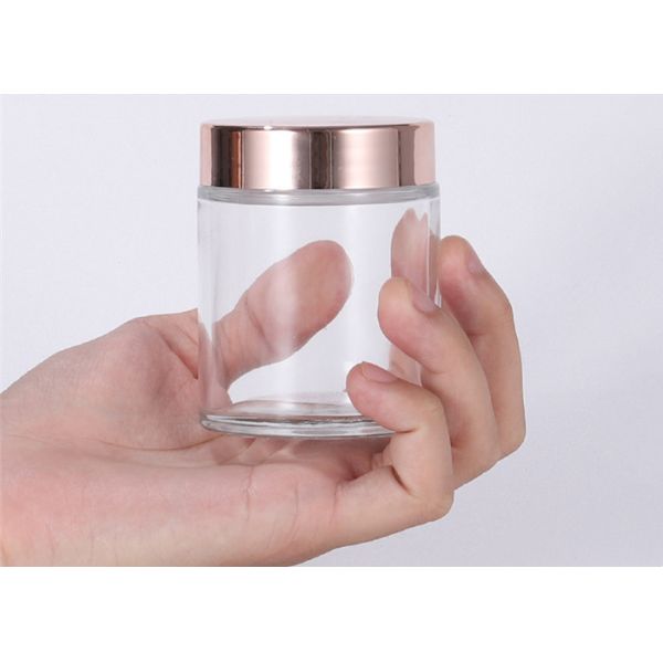 30g Glass Ointment Bottle With Aluminum Cap for Hand Cream Mask 50g Cosmetic Cream Versatile for Chemical Use