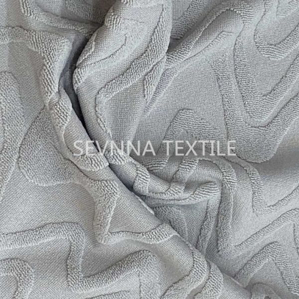 Quality High Elastic Recycled Swimwear Fabric Jacquard  70D/24F + 70D for sale