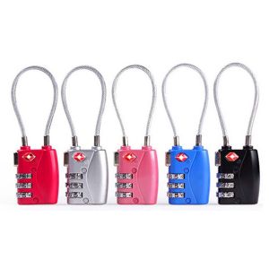 Buy cheap TSA number padlock with cable from wholesalers