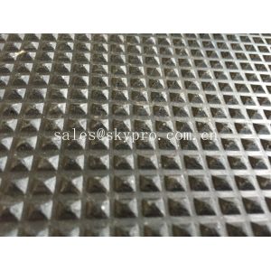 Buy cheap Diamond and pyramid textured rubber car matting anti - skidding garage from wholesalers