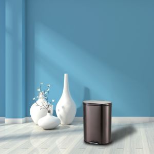 Buy cheap Silver 258x158x320mm Step On Kitchen Trash Can from wholesalers