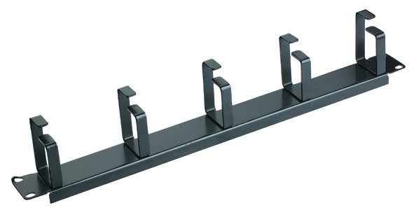 1U Rack Network Cable Management Bar Horizontal Cable Organizer Easy Uninstall